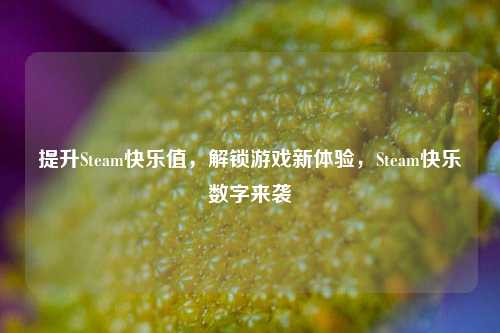 提升Steam快乐值，解锁游戏新体验，Steam快乐数字来袭