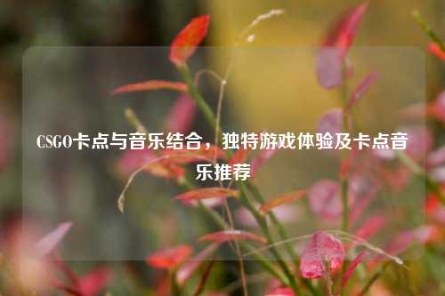 CSGO卡点与音乐结合，独特游戏体验及卡点音乐推荐