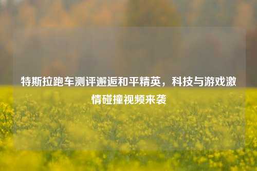 特斯拉跑车测评邂逅和平精英，科技与游戏激情碰撞视频来袭