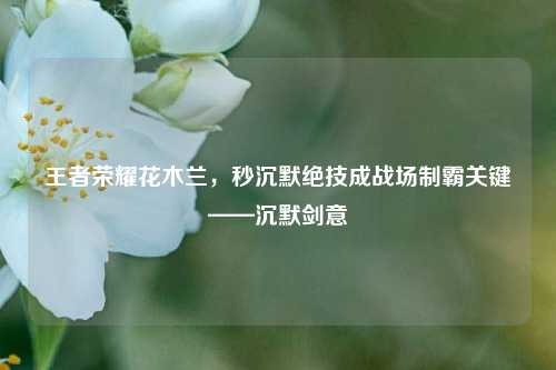 王者荣耀花木兰,秒沉默绝技成战场制霸关键——沉默剑意