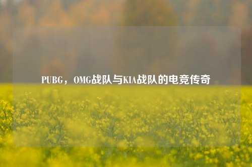 PUBG,OMG战队与KIA战队的电竞传奇