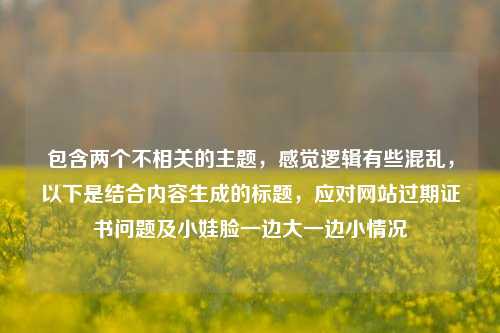 包含两个不相关的主题，感觉逻辑有些混乱，以下是结合内容生成的标题，应对网站过期证书问题及小娃脸一边大一边小情况
