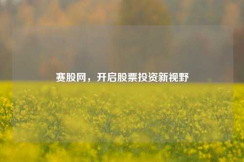 赛股网，开启股票投资新视野