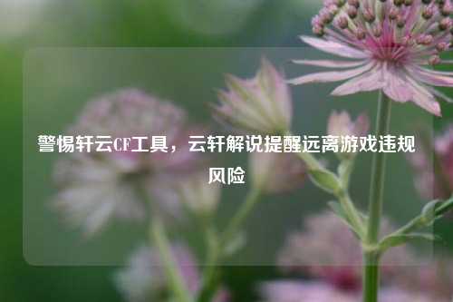 警惕轩云CF工具，云轩解说提醒远离游戏违规风险