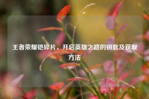 王者荣耀铠碎片，开启英雄之路的钥匙及获取方法