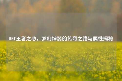DNF王者之心，梦幻神器的传奇之路与属性揭秘