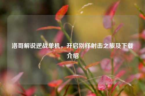 洛哥解说逆战单机,开启别样射击之旅及下载介绍