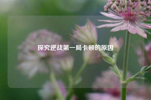 探究逆战第一局卡顿的原因