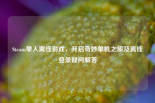 Steam单人离线游戏，开启奇妙单机之旅及离线登录疑问解答