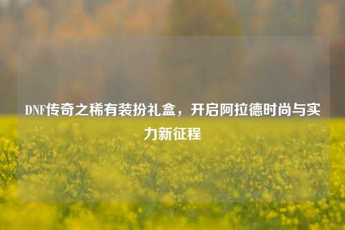 DNF传奇之稀有装扮礼盒,开启阿拉德时尚与实力新征程