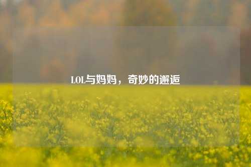 LOL与妈妈，奇妙的邂逅