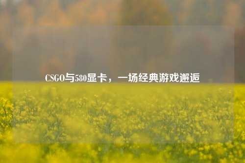 CSGO与580显卡,一场经典游戏邂逅