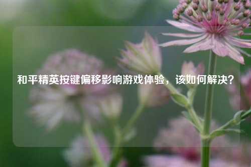 和平精英按键偏移影响游戏体验,该如何解决?