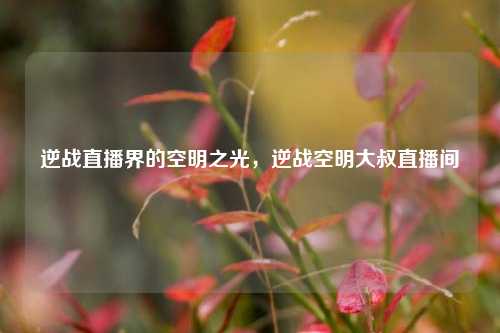 逆战直播界的空明之光,逆战空明大叔直播间