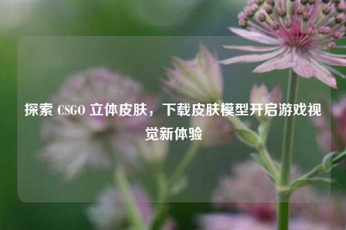 探索 CSGO 立体皮肤，下载皮肤模型开启游戏视觉新体验
