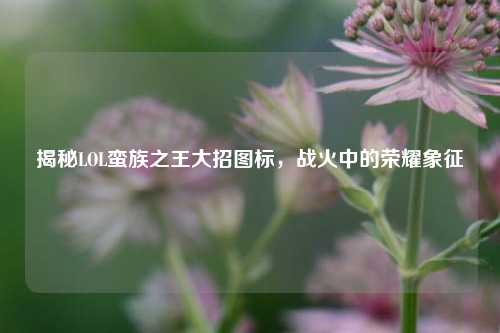 揭秘LOL蛮族之王大招图标，战火中的荣耀象征