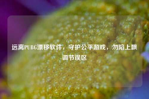 远离PUBG漂移软件,守护公平游戏,勿陷上飘调节误区