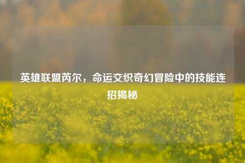 英雄联盟芮尔,命运交织奇幻冒险中的技能连招揭秘