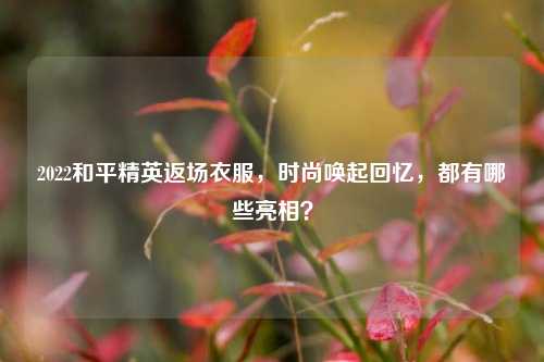 2022和平精英返场衣服,时尚唤起回忆,都有哪些亮相?