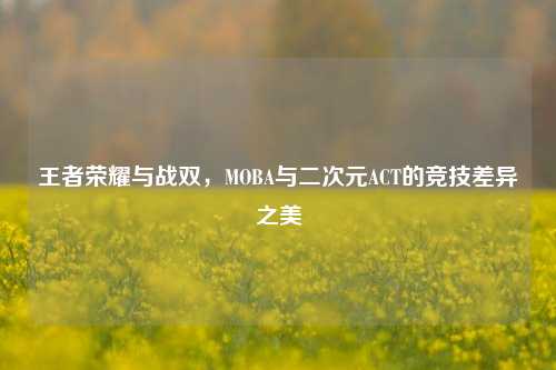 王者荣耀与战双,MOBA与二次元ACT的竞技差异之美