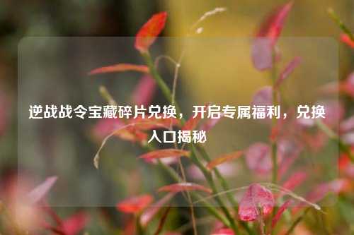 逆战战令宝藏碎片兑换,开启专属福利,兑换入口揭秘