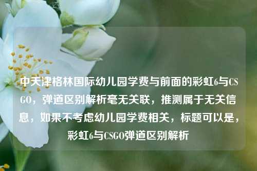 中天津格林国际幼儿园学费与前面的彩虹6与CSGO,弹道区别解析毫无关联,推测属于无关信息,如果不考虑幼儿园学费相关,标题可以是,彩虹6与CSGO弹道区别解析