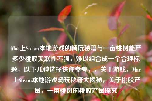 Mac上Steam本地游戏的畅玩秘籍与一亩桃树能产多少桃胶关联性不强,难以组合成一个合理标题,以下几种选择供你参考,,关于游戏,Mac上Steam本地游戏畅玩秘籍大揭秘,关于桃胶产量,一亩桃树的桃胶产量探究