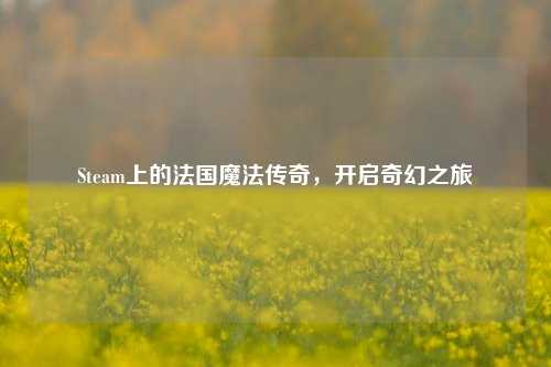 Steam上的法国魔法传奇,开启奇幻之旅