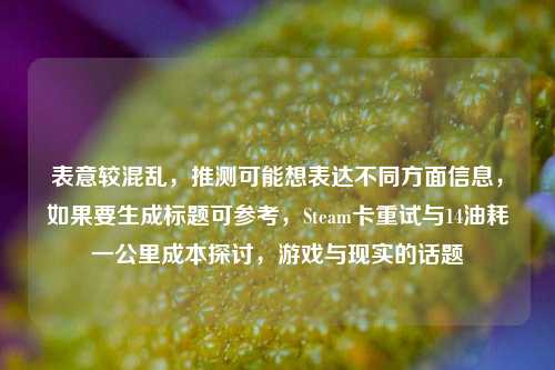 表意较混乱，推测可能想表达不同方面信息，如果要生成标题可参考，Steam卡重试与14油耗一公里成本探讨，游戏与现实的话题