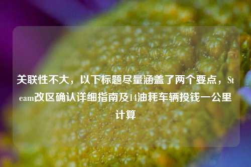 关联性不大,以下标题尽量涵盖了两个要点,Steam改区确认详细指南及14油耗车辆投钱一公里计算