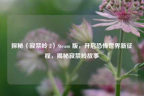 探秘〈寂禁岭 2〉Steam 版，开启恐怖世界新征程，揭秘寂禁岭故事