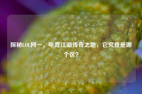 探秘LOL网一，电竞江湖传奇之地，它究竟是哪个区？