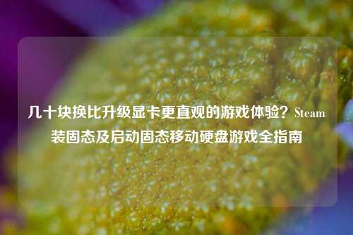 几十块换比升级显卡更直观的游戏体验?Steam装固态及启动固态移动硬盘游戏全指南