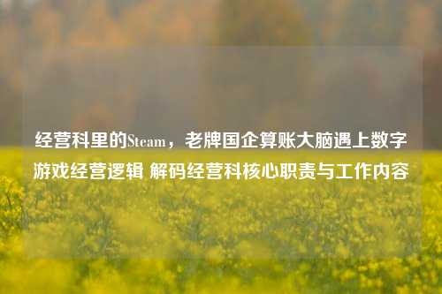 经营科里的Steam，老牌国企算账大脑遇上数字游戏经营逻辑 解码经营科核心职责与工作内容