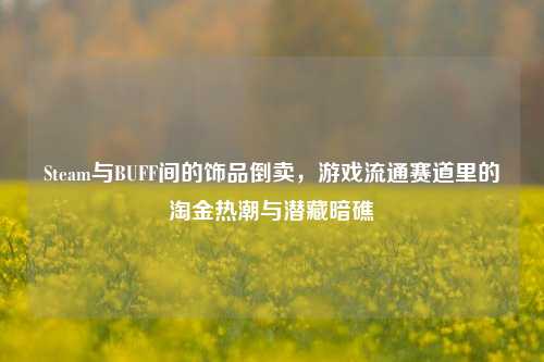 Steam与BUFF间的饰品倒卖，游戏流通赛道里的淘金热潮与潜藏暗礁