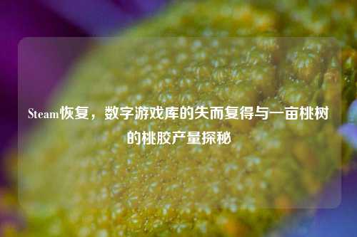 Steam恢复,数字游戏库的失而复得与一亩桃树的桃胶产量探秘