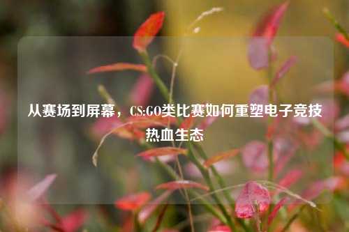 从赛场到屏幕，CS:GO类比赛如何重塑电子竞技热血生态