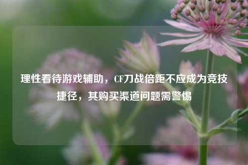 理性看待游戏辅助,CF刀战倍距不应成为竞技捷径,其购买渠道问题需警惕